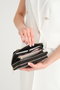 Zoozie Bags Cartera Lizard Negro 20cm x 4cm x 11cm